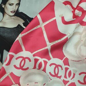 Fashion Square Scarf Pink White Color Handbag Shawl Women Formal Wrap Accessory